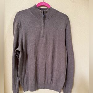 Jos. A. Bank Quarter Zip Light Brown Sweater NWT Size Large